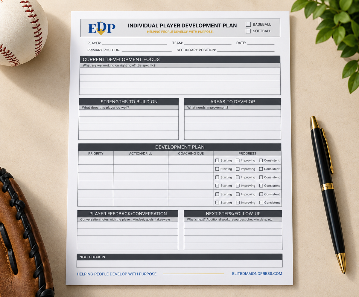 Baseball & Softball Coaching Printables Bundle | 4 Pack Coach Planner