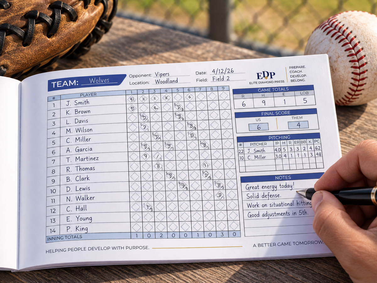 Compact Baseball Scorebook – Youth & Recreational Edition