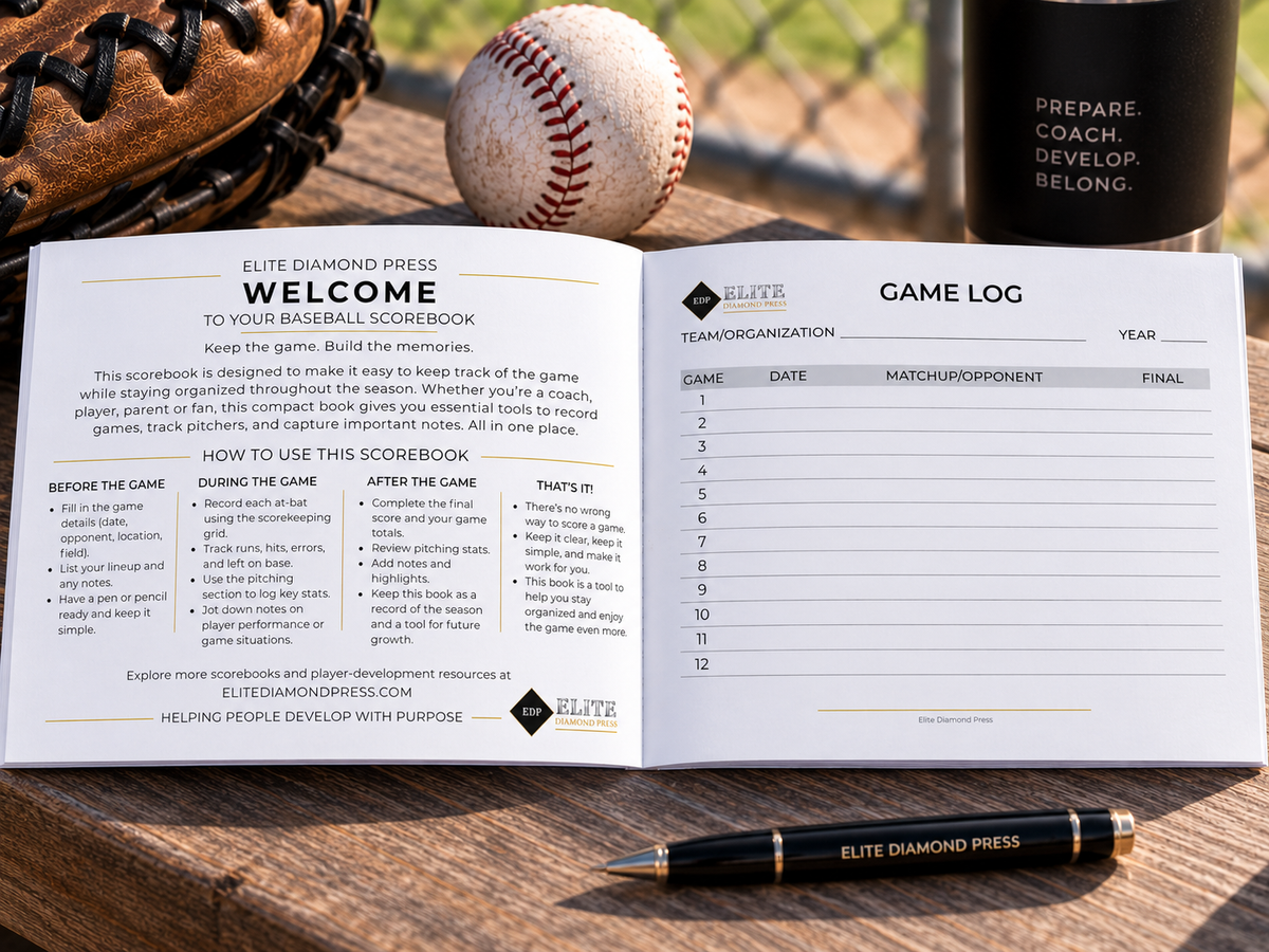 Compact Baseball Scorebook – Youth & Recreational Edition