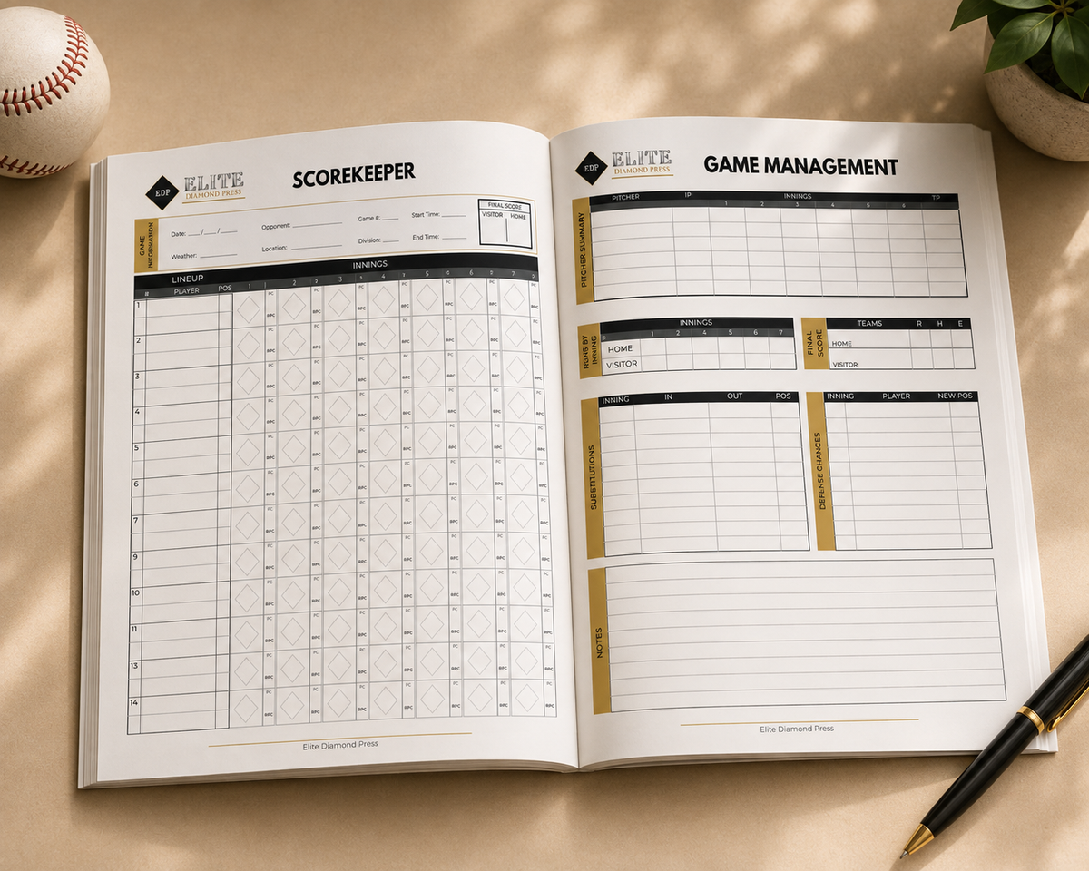Premium Baseball Scorebook – Youth & Recreational Edition