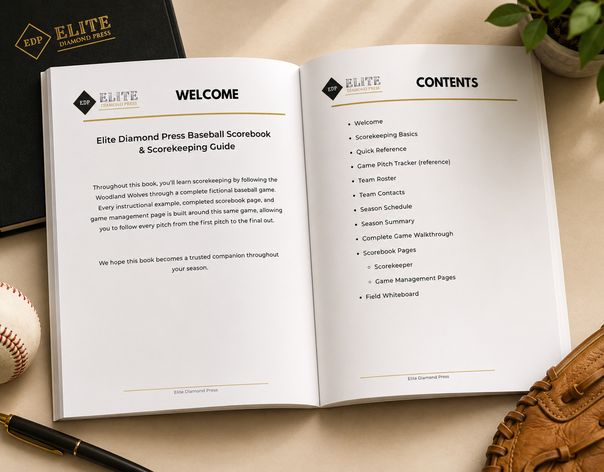 Premium Baseball Scorebook – Youth & Recreational Edition